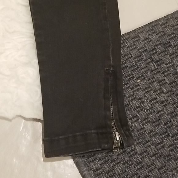 💕ANINE BING💕 CROPPED JEAN WITH ZIPPERS CHARCOAL - Picture 13 of 16